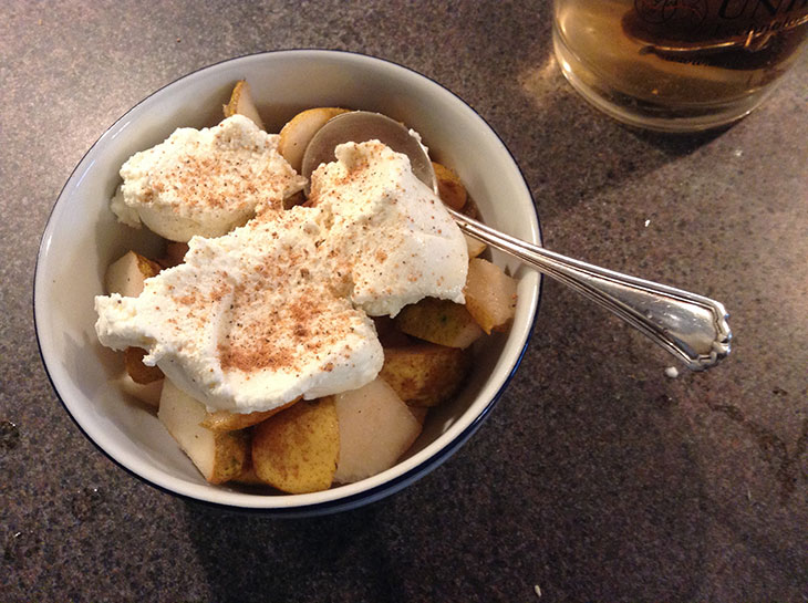 pears and ricotta